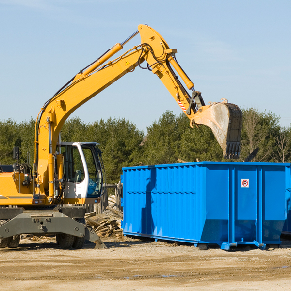 are there any restrictions on where a residential dumpster can be placed in Greensboro IN